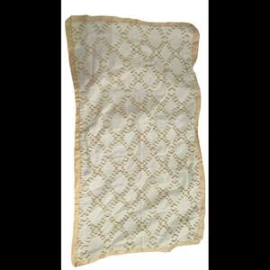 Set 2 KING size Tan Low Cut Fringe PILLOW SHAMS Slate Blue tan Pair TARGET